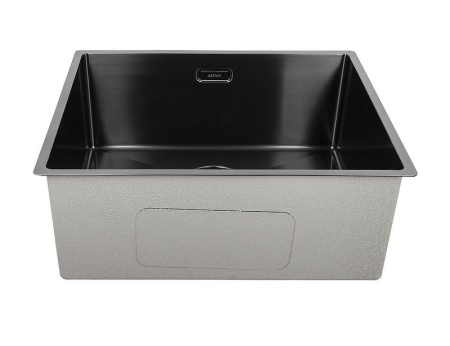 Мойка-Нерж "KAISER"  530x430x200*2.0+1.2mm/Gun metal (KSM-5345)